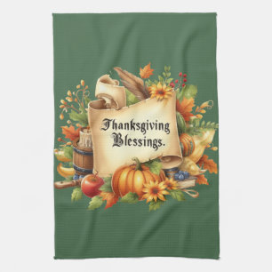 Serviette de cuisine Thanksgiving Blessen