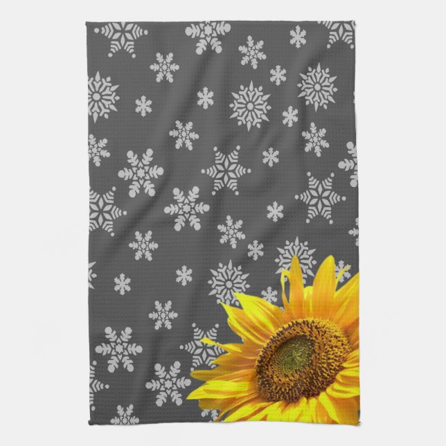 Serviette de cuisine Tournesol Snowflake (Vertical)