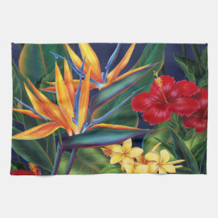 Serviette de cuisine tropicale de paradis