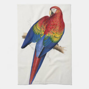 Serviette de cuisine tropicale de perroquet