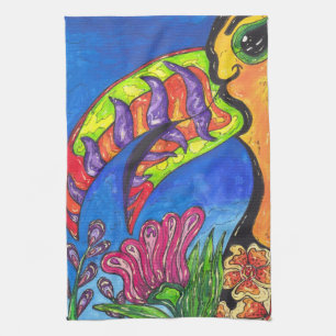 Serviette de cuisine tropicale de toucan