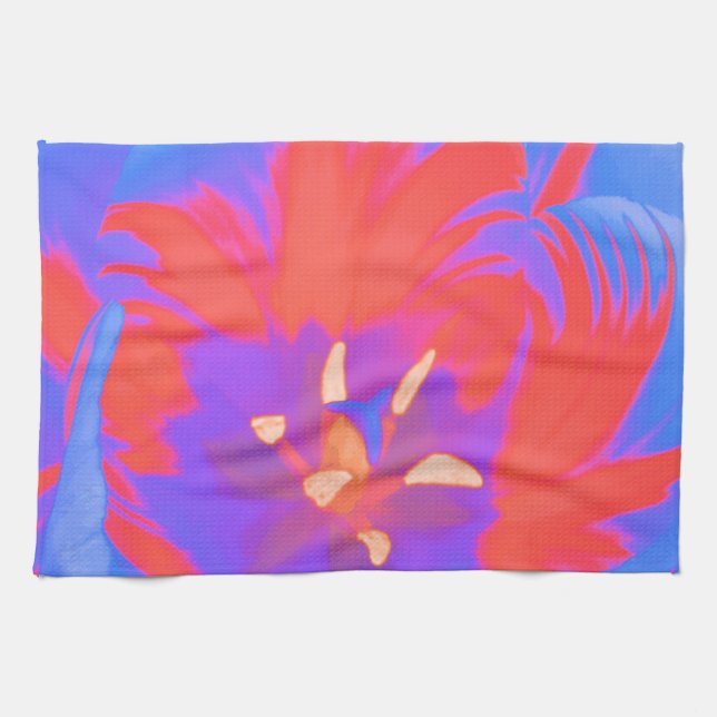 Serviette de cuisine Tulipe Fluorescente (Horizontal)