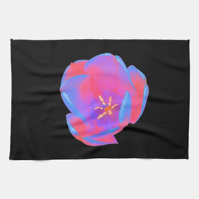 Serviette de cuisine Tulipe Fluorescente (Horizontal)