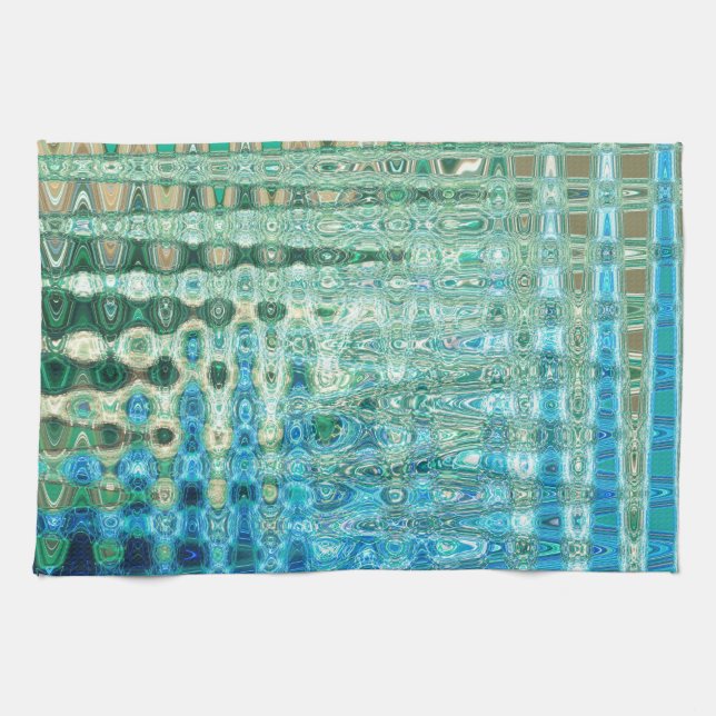 Serviette de cuisine urbaine d'oasis par l'artiste (Horizontal)