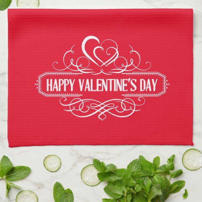 Serviette de cuisine Valentine (Plié)