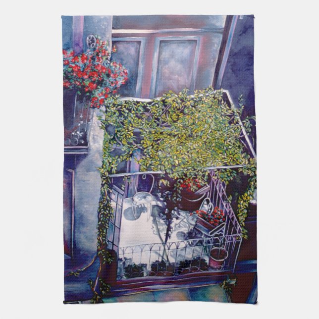 Serviette de cuisine vénitienne de l'après-midi (Vertical)