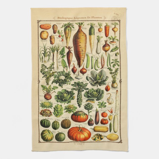 Serviette de cuisine Vintage bio (Vertical)