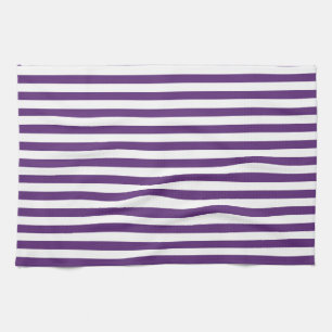 Serviette de cuisine violet et blanc