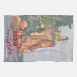 Serviette de cuisine "Vue océan"