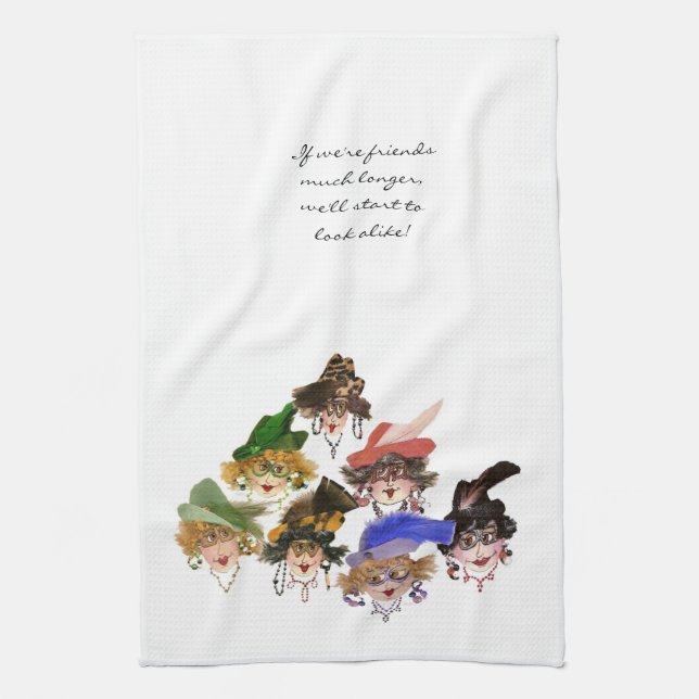 Serviette de cuisine Whimsical Ladies (Vertical)