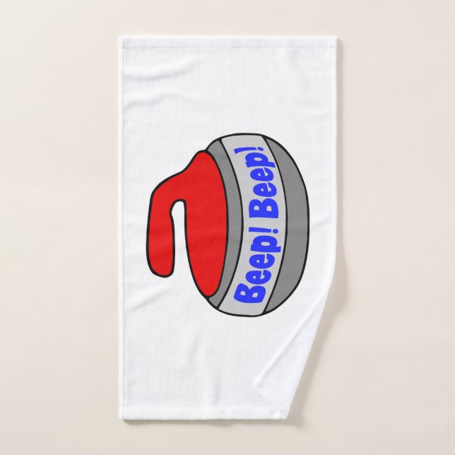 Serviette de curling bip ! Bourcez ! (Serviette à main)