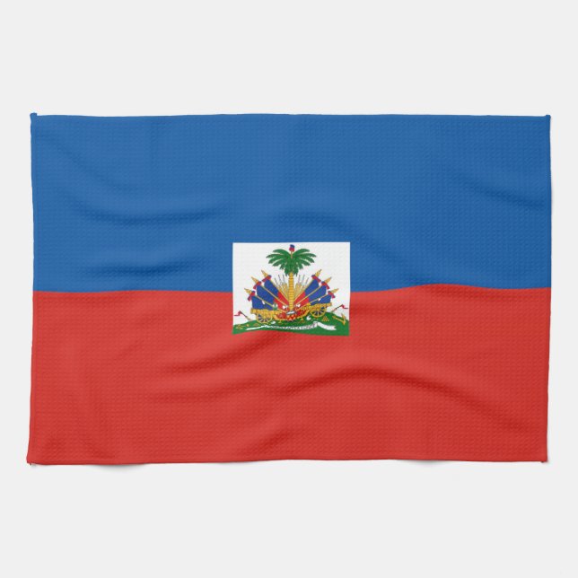 serviette de drapeau de pays du Haïti (Horizontal)