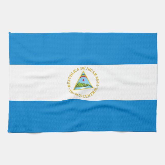 serviette de drapeau de pays du Nicaragua (Horizontal)