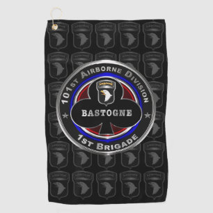 Serviette De Golf 101st Division aéroportée 1re Brigade « Bastogne »