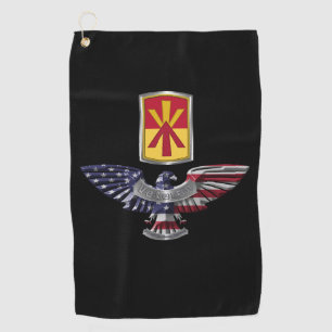 Serviette De Golf 11e brigade de défense aérienne Customisée Eagle