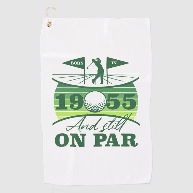 Serviette De Golf 1955 70e anniversaire Humour de golf (Devant)