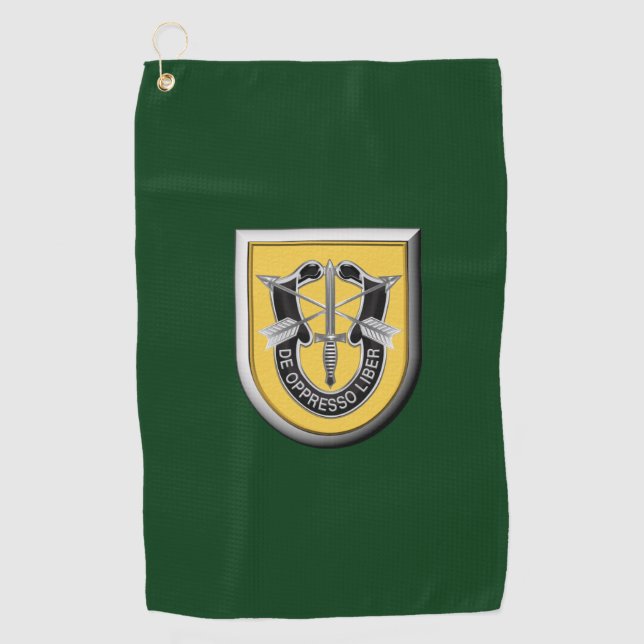 Serviette De Golf 1er Groupe des forces spéciales (aéroporté) (Devant)