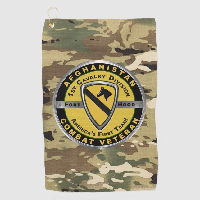 Serviette De Golf 1re    division de cavalerie  (Devant)