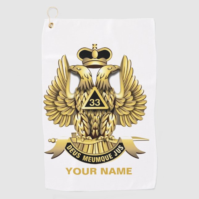 Serviette de golf 33 DEGRE MASON (Devant)