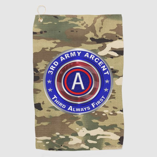 Serviette De Golf 3e armée ARCENT (Devant)
