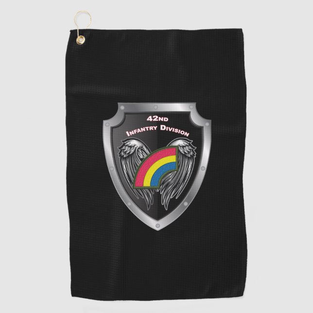 Serviette De Golf 42e division d'infanterie "Never Forget" Customisé (Devant)