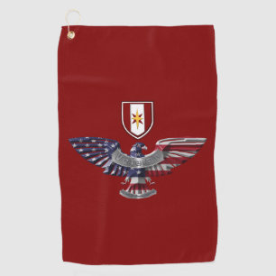 Serviette De Golf 44e Brigade Médicale "Dragon Medics" Eagle