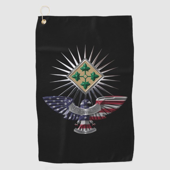 Serviette De Golf 4e division d'infanterie  (Devant)
