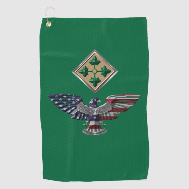 Serviette De Golf 4e division d'infanterie  (Devant)