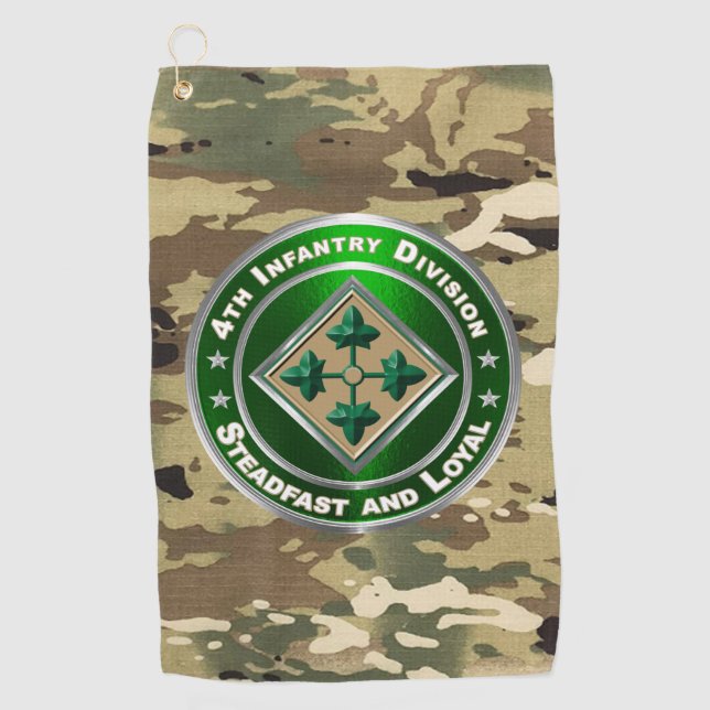 Serviette De Golf 4e division d'infanterie  (Devant)