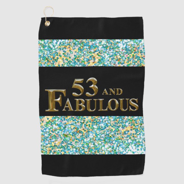 Serviette De Golf 53e anniversaire  (Devant)