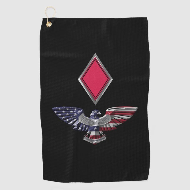 Serviette De Golf 5e division d'infanterie Aigle Customisé (Devant)