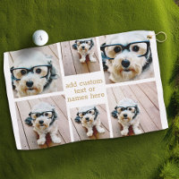 6 Collage photo minimaliste - Gold et White Grid