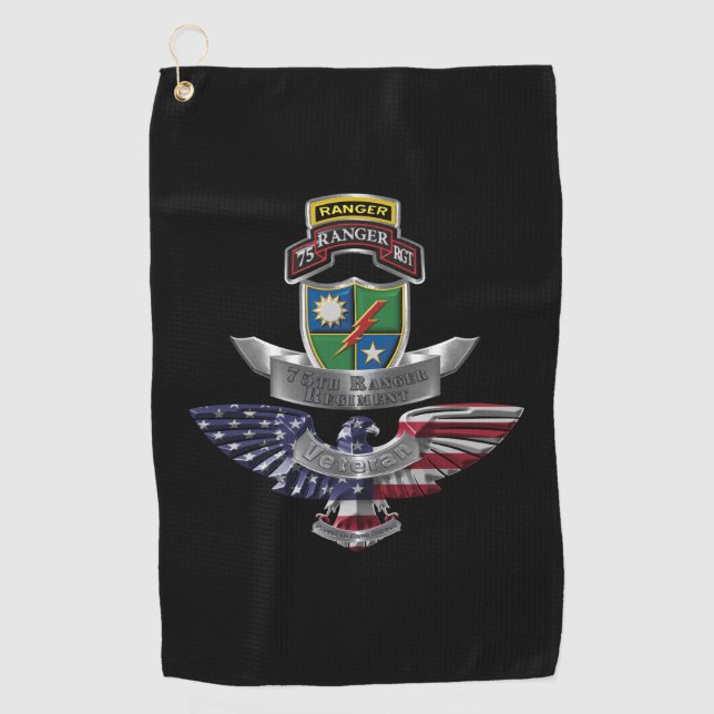 Serviette De Golf 75e régiment de rangers  (Devant)