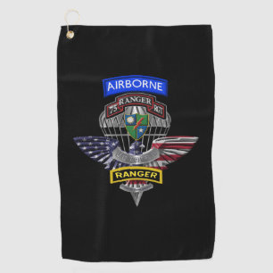 Serviette De Golf 75e Régiment de Rangers Aigle personnalisé