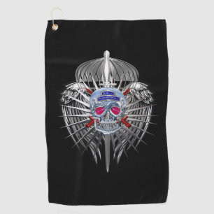 Serviette De Golf 82e ailes métalliques d'étourdissements d'un crâne