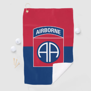 Serviette De Golf 82e division aérienne Flag Military Vétéran