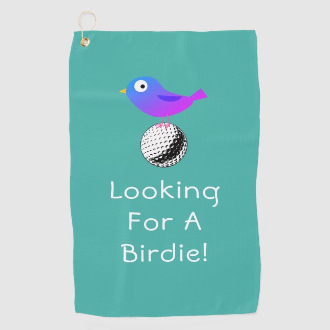 Serviette De Golf A La Recherche D'Un Oiseau, do-it-yourself, Oiseau (Devant)