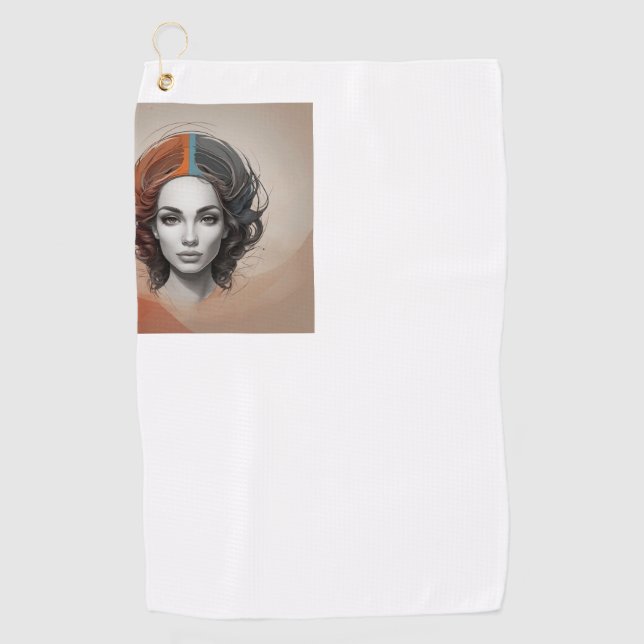 Serviette De Golf à l'intérieur de la fille vivante (Devant)