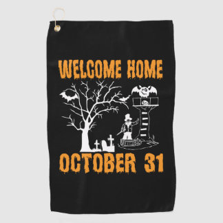 Serviette De Golf Accueil Halloween Accueil Octobre Anniversaire