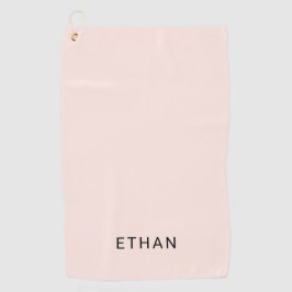 Serviette De Golf Additionnez votre | nommé rougissent rose