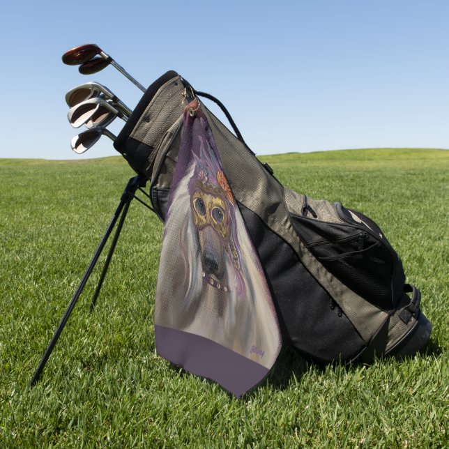 SERVIETTE DE GOLF AFGHAN HOUP (Vert)