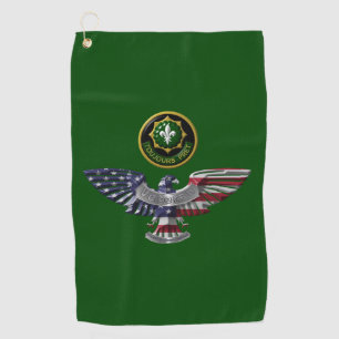 Serviette De Golf Aigle du 2e régiment de cavalerie blindé