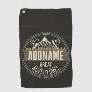 Serviette De Golf AJOUT Personnalisé Family Camp Trip Camping Réunio