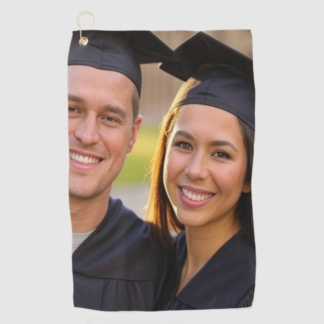 Serviette De Golf Ajouter une Personnaliser photo de diplôme (Devant)