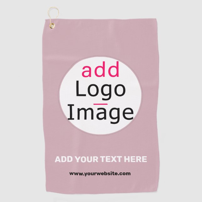 Serviette De Golf Ajouter Votre Logo Entreprise Personnalisable Dust (Devant)