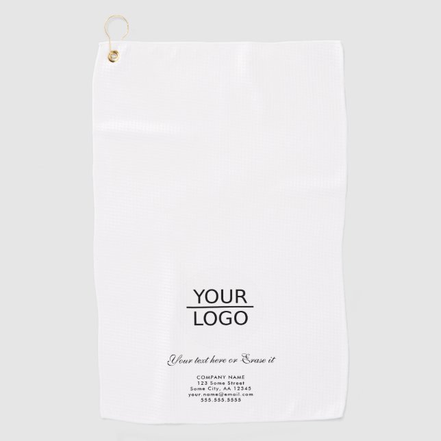 Serviette De Golf Ajouter votre logo Texte personnalisé Promotion de (Devant)