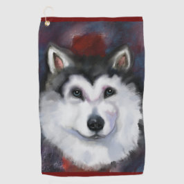 SERVIETTE DE GOLF ALASKAN MALAMUTE    