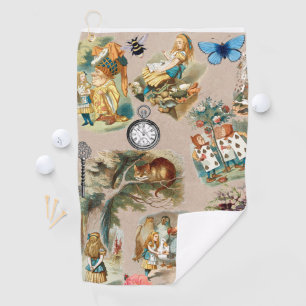 Serviette De Golf Alice à Wonderland Cheshire Cat Characters