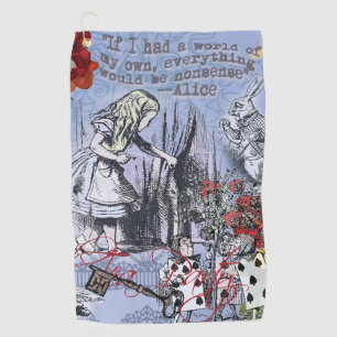 Serviette De Golf Alice rideau absurdité merveilleux classique