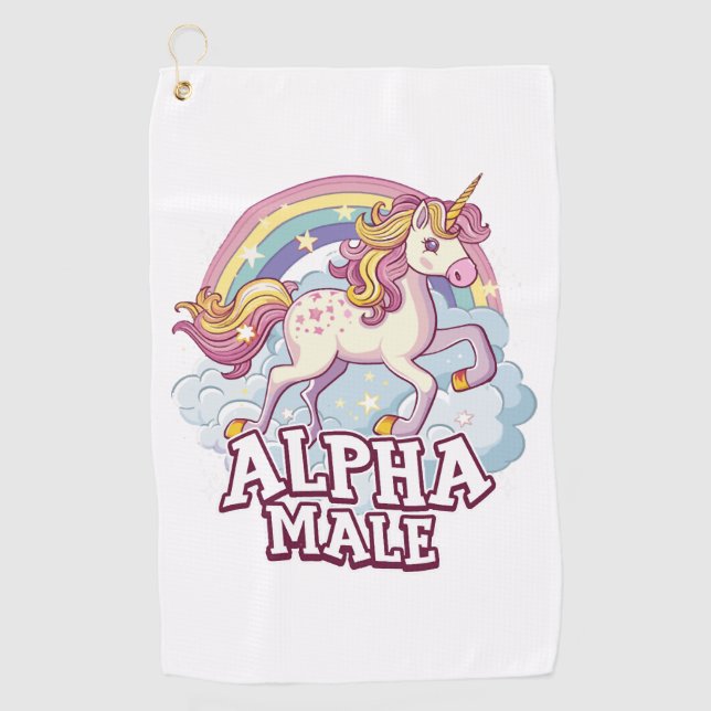 Serviette De Golf Alpha Homme Unicorne (Devant)
